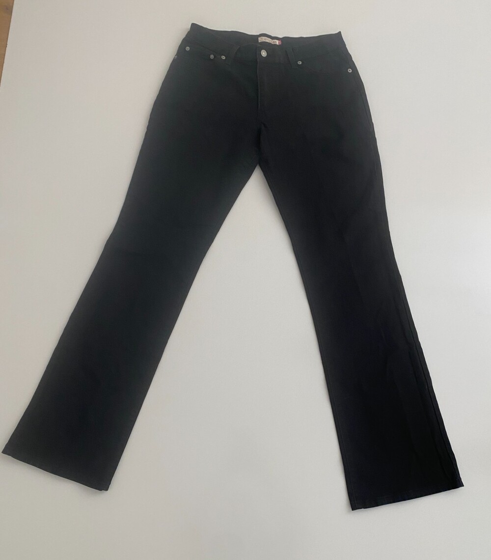 Levi's 550 Bootcut Women's Jeans Size 10 Long/Tall Black Stretch 33"